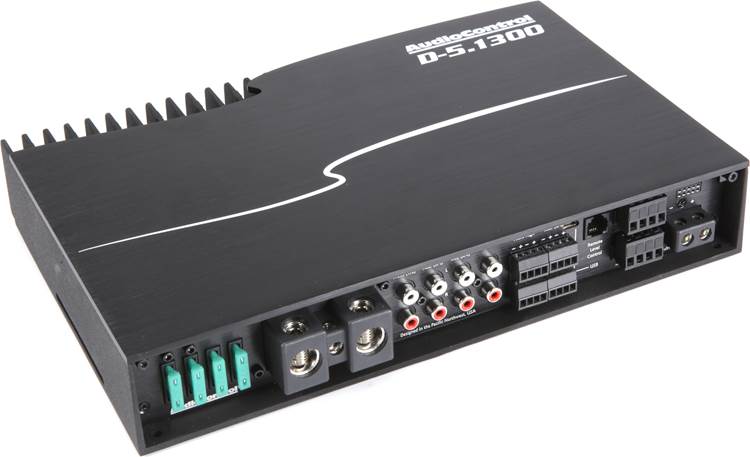 AudioControl D-5.1300 D Series 5-channel car amplifier with digital signal processing — 100 watts RMS x 4 at 4 ohms + 500 watts RMS x 1 at 2 ohms