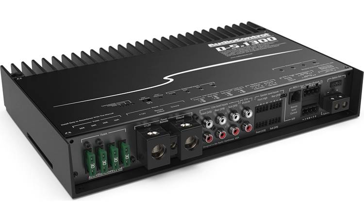 AudioControl D-5.1300 D Series 5-channel car amplifier with digital signal processing — 100 watts RMS x 4 at 4 ohms + 500 watts RMS x 1 at 2 ohms