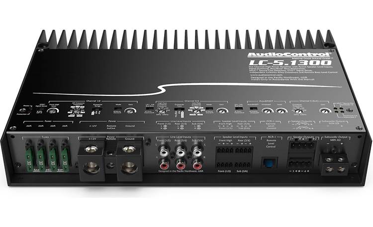 AudioControl LC-5.1300 5-channel car amplifier — 100 watts RMS x 4 at 4 ohms + 500 watts RMS x 1 at 2 ohms