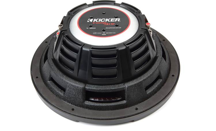 Kicker 48CWRT124 CompRT Series shallow-mount 12" subwoofer with dual 4-ohm voice coils