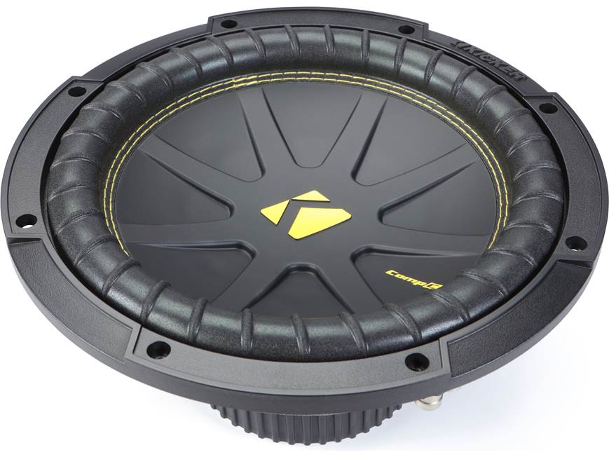 Kicker 50CWCD104 CompC™ 10" subwoofer with dual 4-ohm voice coils