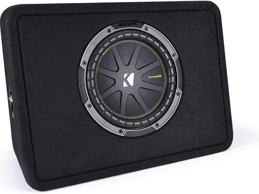 Kicker 50TCWC102 Truck-style 2-ohm ported enclosure with 10" CompC™ subwoofer