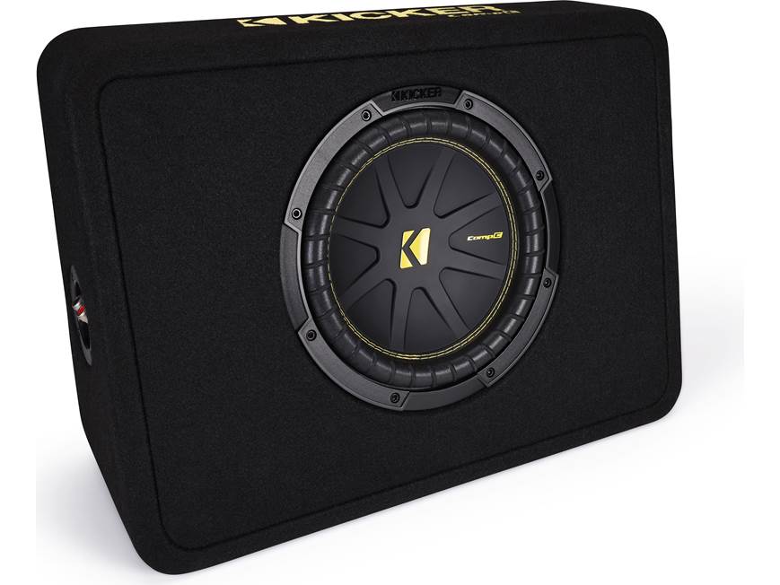 Kicker 50TCWC104 Truck-style 4-ohm ported enclosure with one 10" CompC™ subwoofer