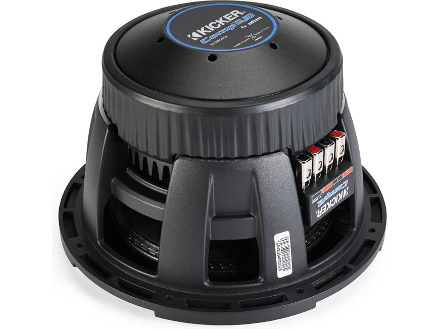 Kicker 51CWQ104 CompQ Series 10" subwoofer with dual 4-ohm voice coils