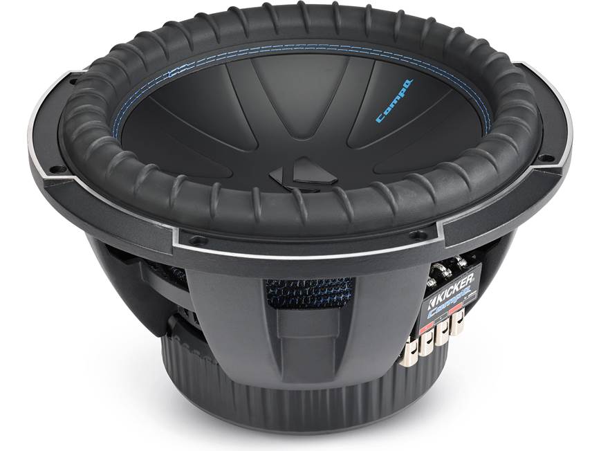 Kicker 51CWQ124 CompQ Series 12" subwoofer with dual 4-ohm voice coils