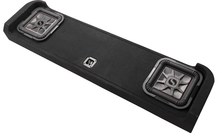 Kicker 51KFDL7T102 L7T custom subwoofer enclosure with two 10" speakers — fits select 2009-21 Ford F-series trucks