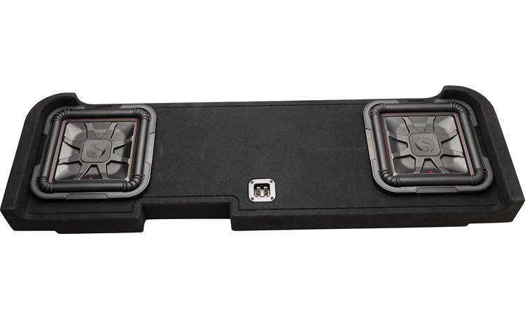 Kicker 51KGMDL7T122 L7T custom subwoofer enclosure with two 12" speakers — fits select 2008-up Chevrolet Silverado and GMC Sierra Crew Cab trucks