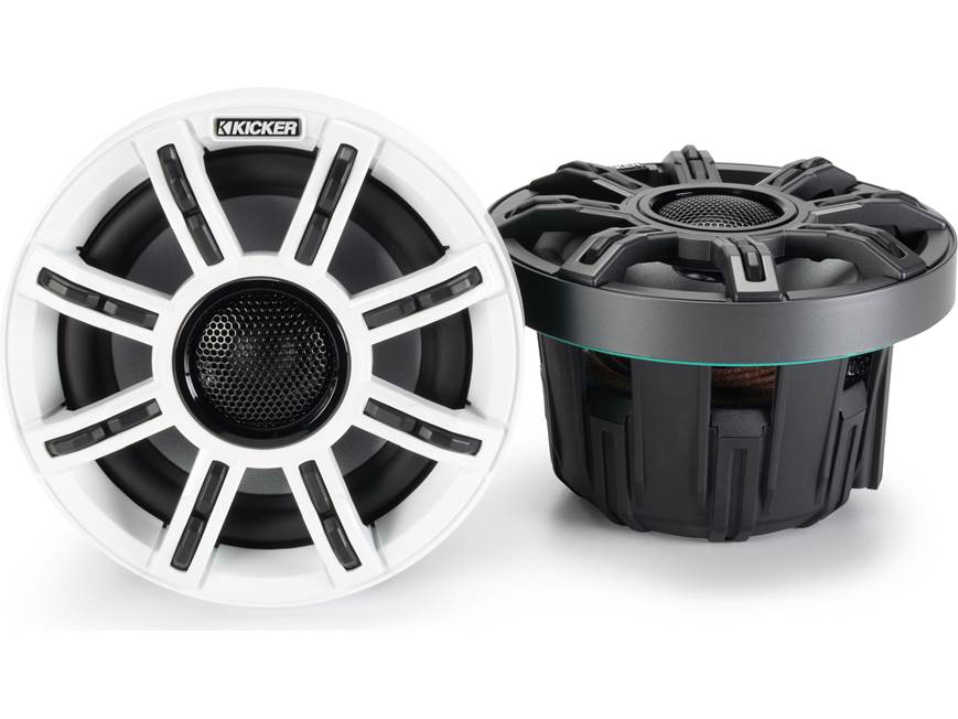 Kicker 51MSC65 6-1/2" 2-way marine speakers with RGBW LED lighting