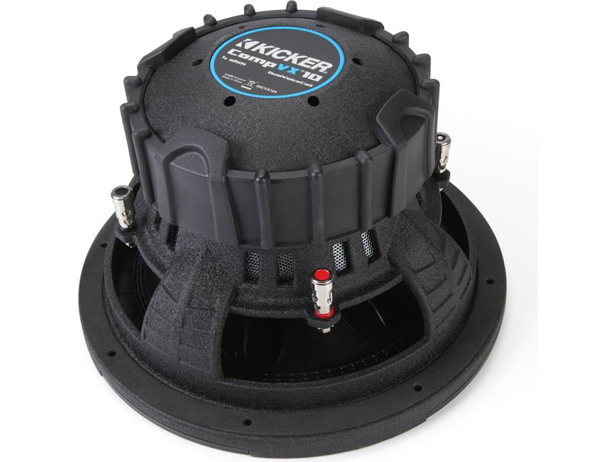 Kicker 50CVX104 CompVX Series 10" subwoofer with dual 4-ohm voice coils