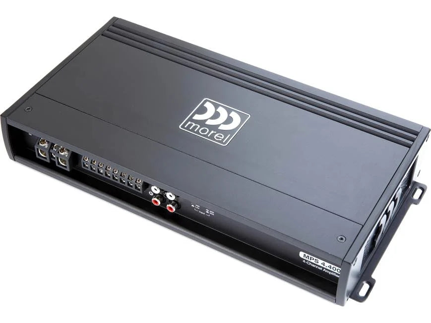Morel MPS 4.400 4-channel car amplifier — 70 watts RMS x 4