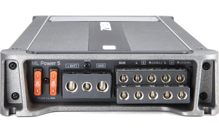 Hertz Mille ML Power 5 5-channel car amplifier — 60 watts RMS x 4 at 4 ohms + 550 watts RMS x 1 at 2 ohms