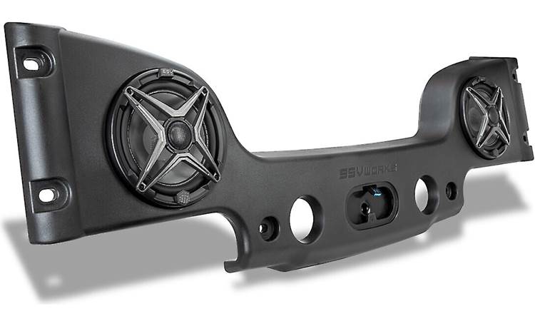 SSV Works JJK-O8A Custom-fit soundbar with two 8" 2-way speakers for 2007-17 Jeep Wrangler JK and JK Unlimited vehicles