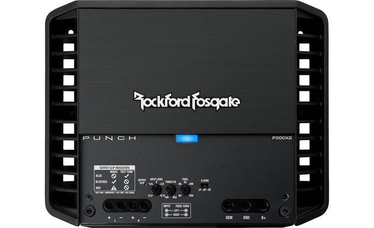 Rockford Fosgate Punch P300X2 2-channel car amplifier — 100 watts RMS x 2