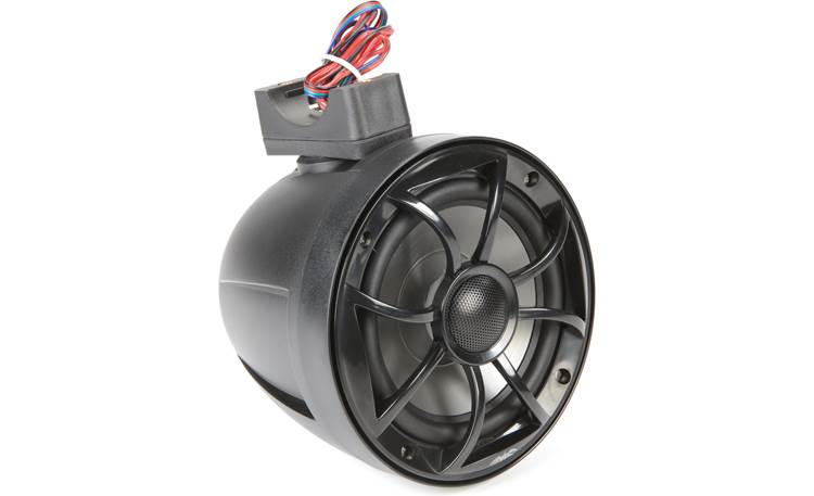 Wet Sounds RECON 6 POD-B 6-1/2" wakeboard tower speakers (Black w/ Open Silver Grille)