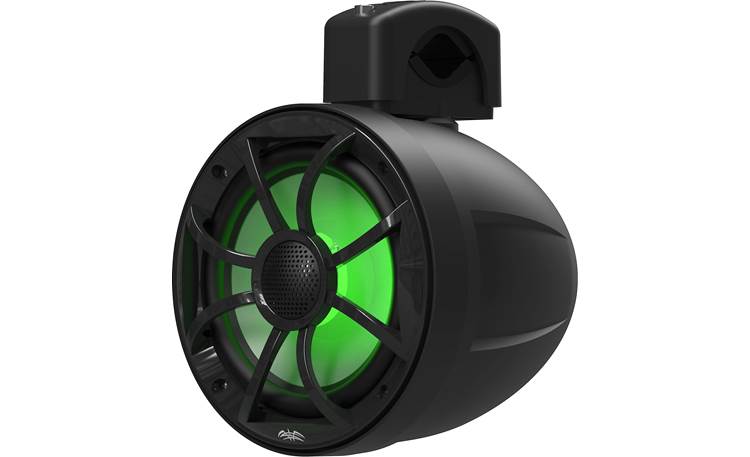 Wet Sounds RECON 6 POD-B 6-1/2" wakeboard tower speakers (Black w/ Open Silver Grille)