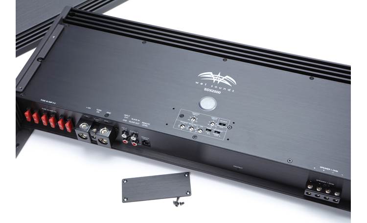 Wet Sounds SDX2500 Sinister™ Series mono marine subwoofer amplifier — 2,500 watts RMS x 1 at 1 ohm