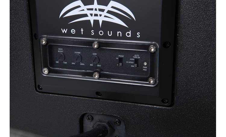 Wet Sounds Stealth AS-10 Marine powered subwoofer — sealed enclosure with 10" sub and 500-watt amplifier