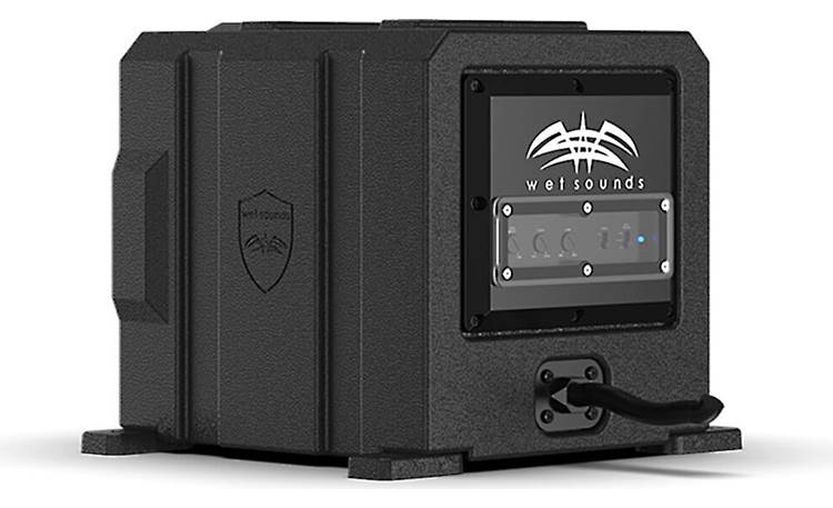 Wet Sounds Stealth AS-6 Marine powered subwoofer — sealed enclosure with 6" sub and 250-watt amp