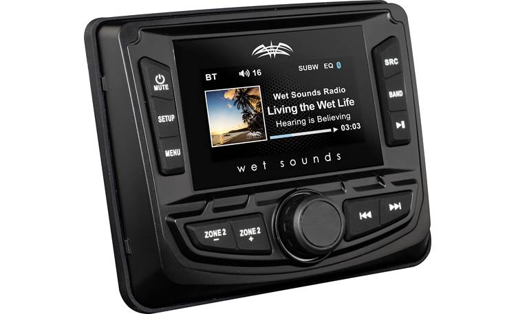 Wet Sounds WS-MC-2 Marine digital media receiver with Bluetooth® (does not play CDs)