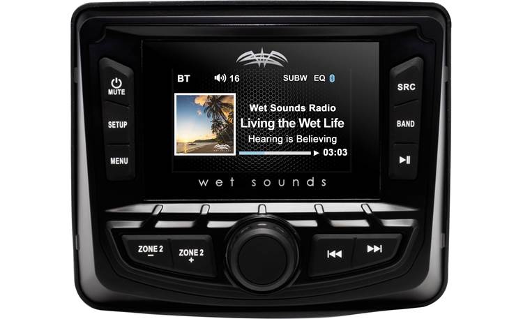 Wet Sounds WS-MC-2 Marine digital media receiver with Bluetooth® (does not play CDs)