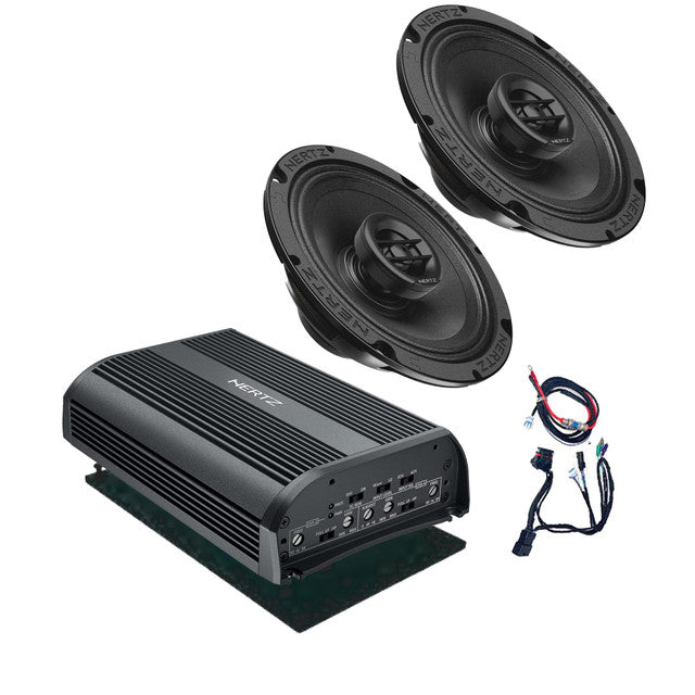 Hertz HSP1-13: For 98 - 13 Street Glide & Road Glide: High Performance Plug and Play Amplifier and Front Speaker