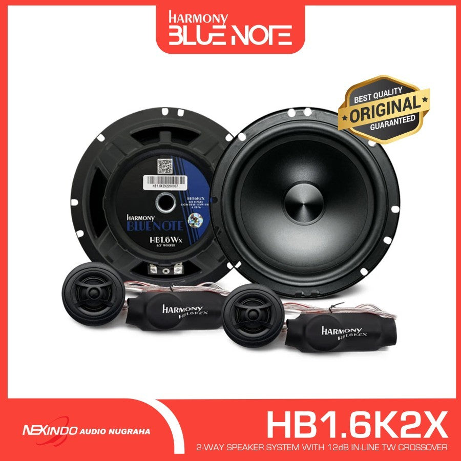 ZAPCO HB1.6K2X 2-Way Speaker System with 12dB Tw. Crossover