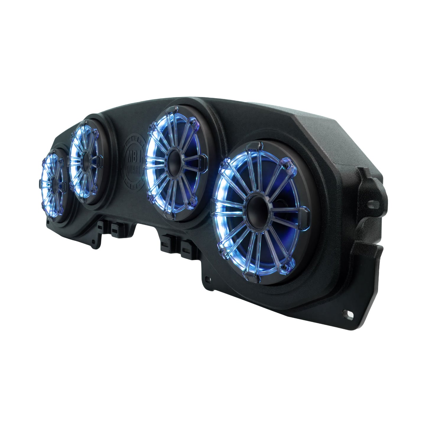 MB Quart Jeep® Wrangler (JL) / Gladiator (JT) Tuned Rear Soundbar with 8 Inch Compression Horn Speakers, Enclosure, and RGB LED Lighting