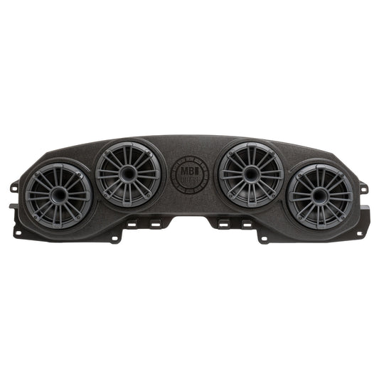 MB Quart Jeep® Wrangler (JL) / Gladiator (JT) Tuned Rear Soundbar with 8 Inch Compression Horn Speakers, Enclosure, and RGB LED Lighting