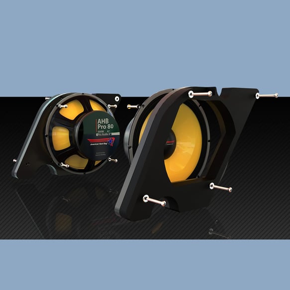 Metra Pro80 Audio Woofer Mount Kit - Pair - Harley-Davidson 14-Up