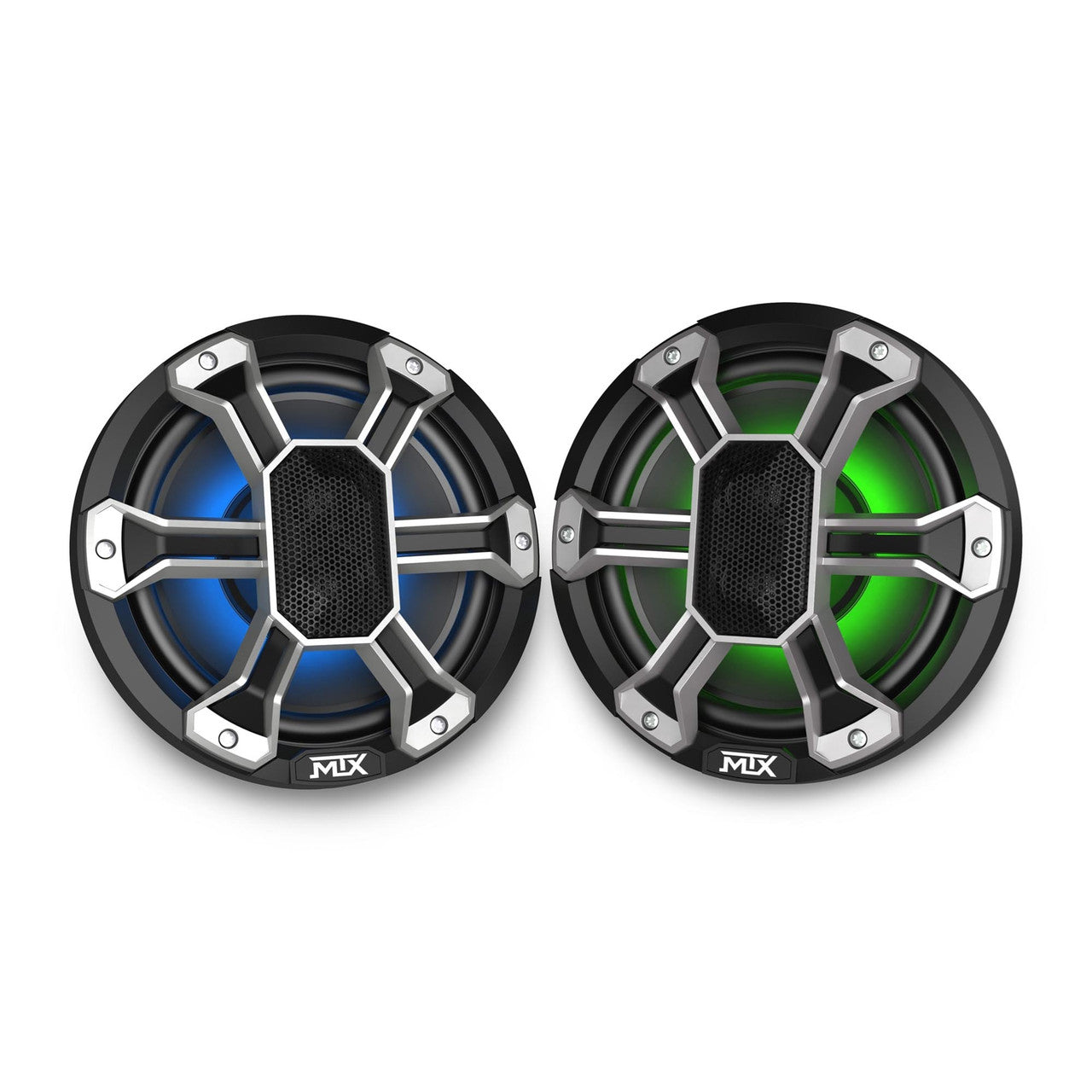 MTX Powersports PS8C 8" All-Weather Coaxial w/ RGB LED, 150W RMS 4Ω Black