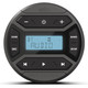 Wet Sounds WS-MC-RND Round Media Center with USB Port, AM/FM, BT, and AUX modes, 25W X 4, Dedicated USB Charging Port