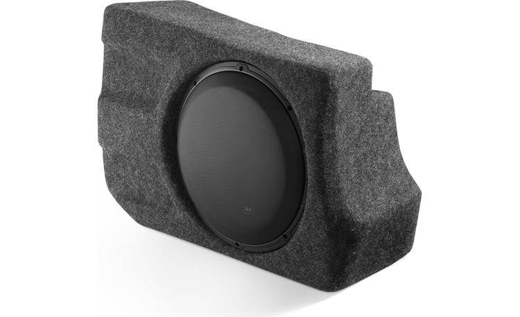 JL Audio Stealthbox® Custom-fit fiberglass enclosure with 13.5" W3v3 subwoofer — fits 2010-14 Ford Mustang coupe
