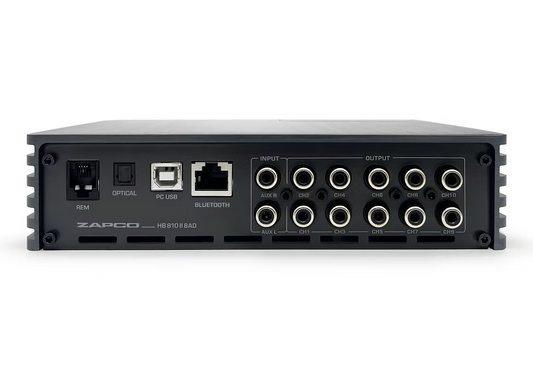 ZAPCO HB 810 II 8AD Integrated 10-Ch. DSP / 4-Ch. (AB) + 4-Ch. (D) Amplifier