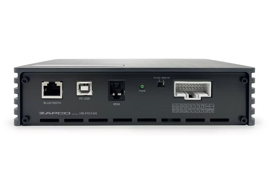 ZAPCO HB 410 II 8A Integrated 10-Ch. DSP / 8-Ch. Class AB Amplifier