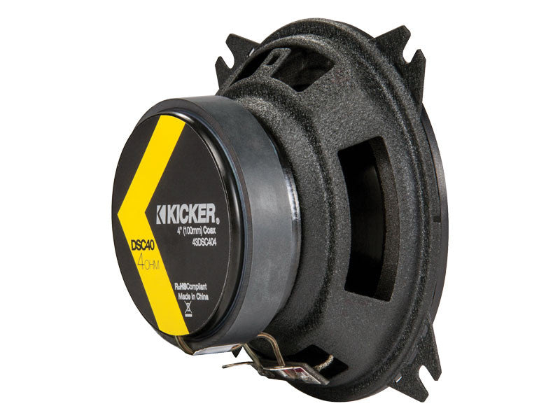 Kicker DSC40 4-Inch (100mm) Coaxial Speakers, 4-Ohm (Pair)