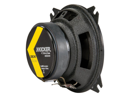 Kicker DSC40 4-Inch (100mm) Coaxial Speakers, 4-Ohm (Pair)