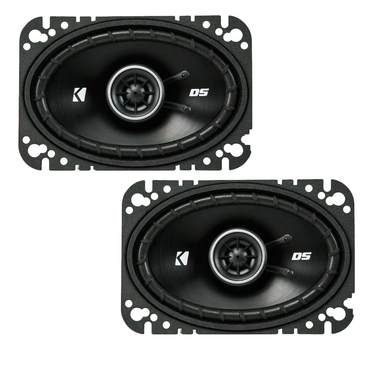 Kicker DSC460 4x6-Inch (100x160mm) Coaxial Speakers, 4-Ohm (Pair)