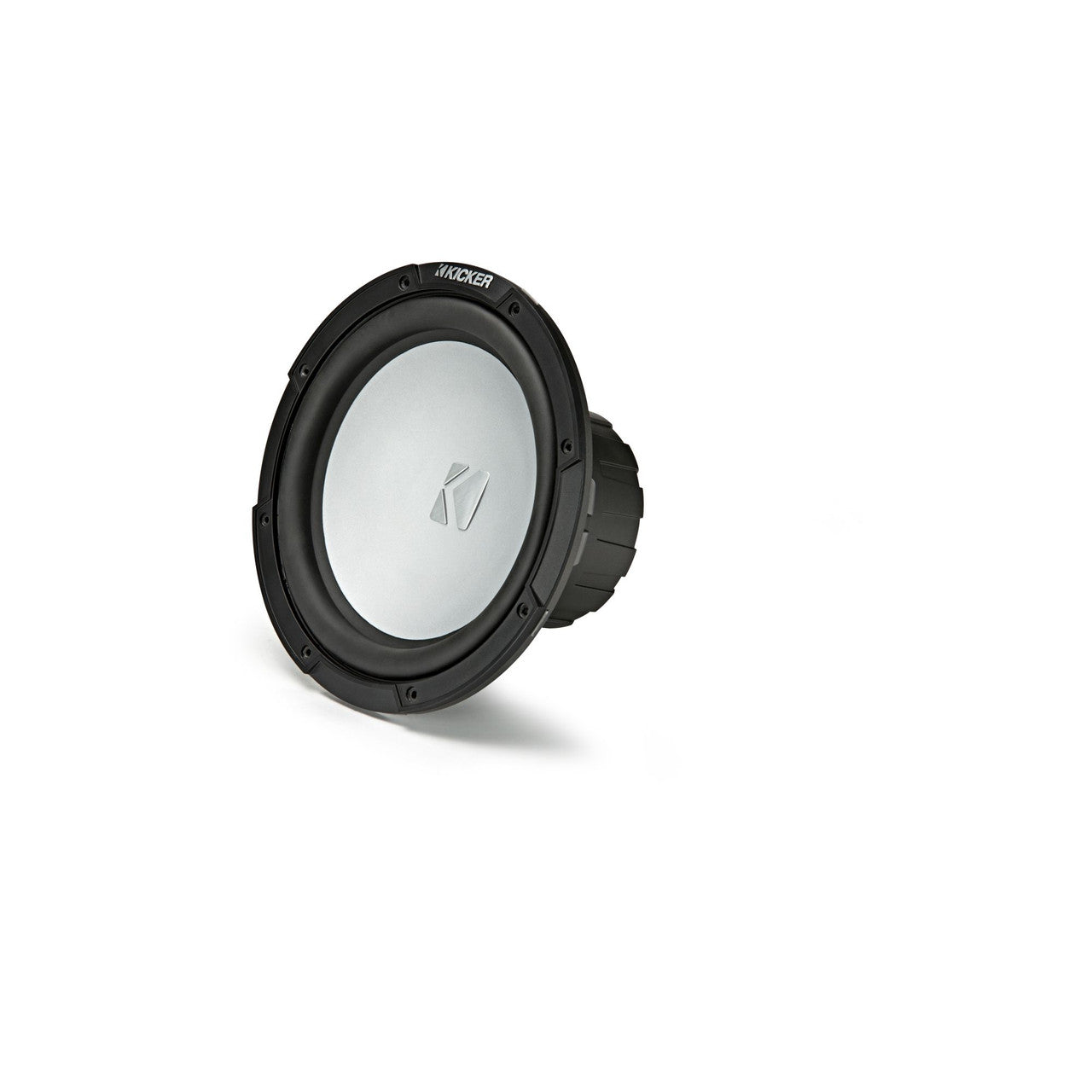Kicker KM124 12" Marine Subwoofer with LED Charcoal Grill 4 Ohm for Sealed Applications