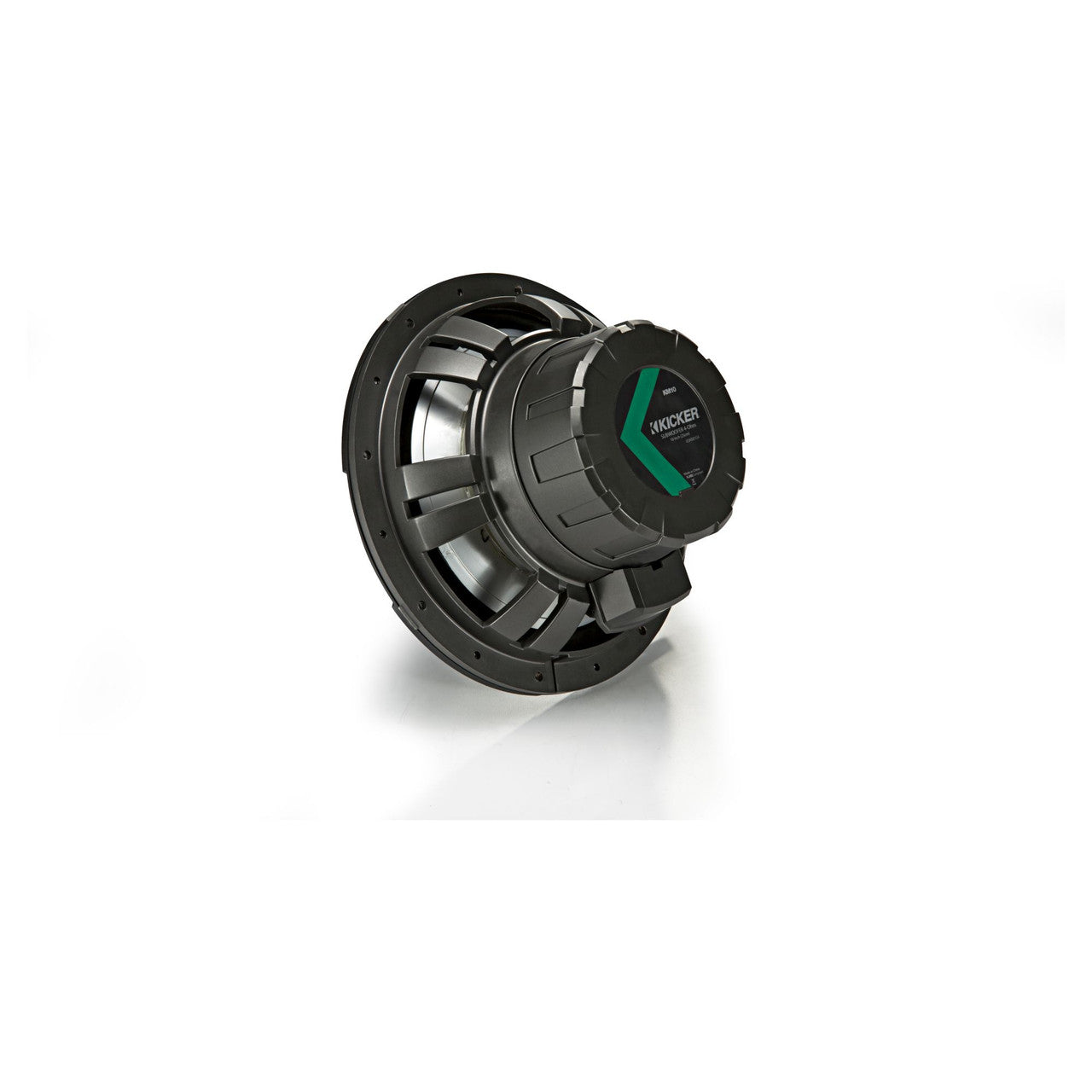 Kicker KM124 12" Marine Subwoofer with LED Charcoal Grill 4 Ohm for Sealed Applications