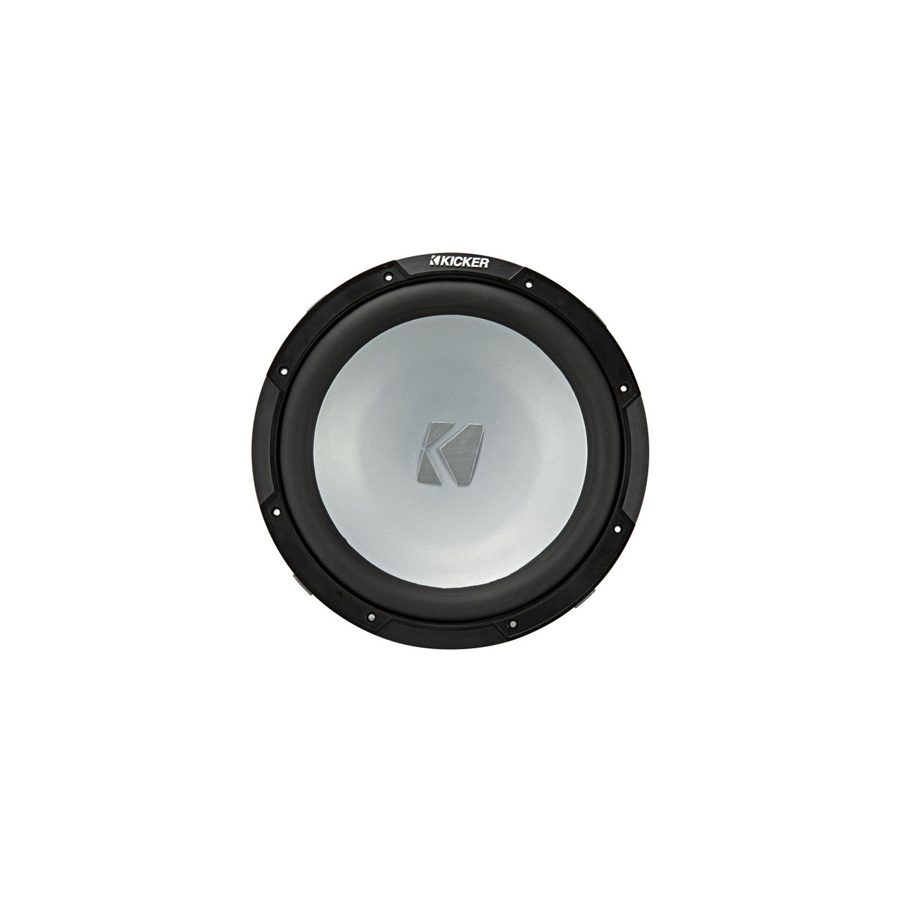 Kicker KM124 12" Marine Subwoofer with LED Charcoal Grill 4 Ohm for Sealed Applications