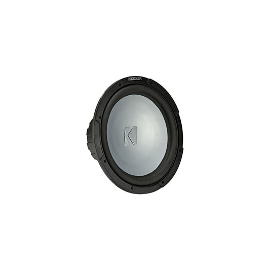 Kicker KM124 12" Marine Subwoofer with LED Charcoal Grill 4 Ohm for Sealed Applications