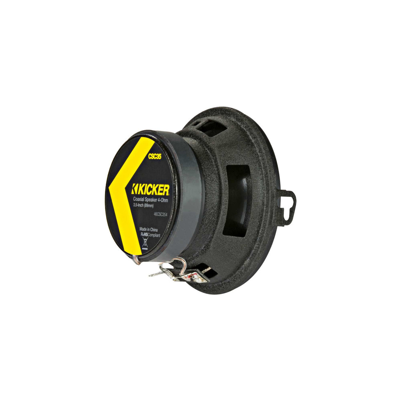 Kicker 46CSC354 CS-Series CSC35 3.5-Inch (89mm) Coaxial Speakers, 4-Ohm (Pair)