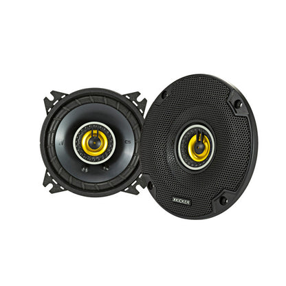 Kicker 46CSC44 CS-Series CSC4 4-Inch (100mm) Coaxial Speakers, 4-Ohm (Pair)