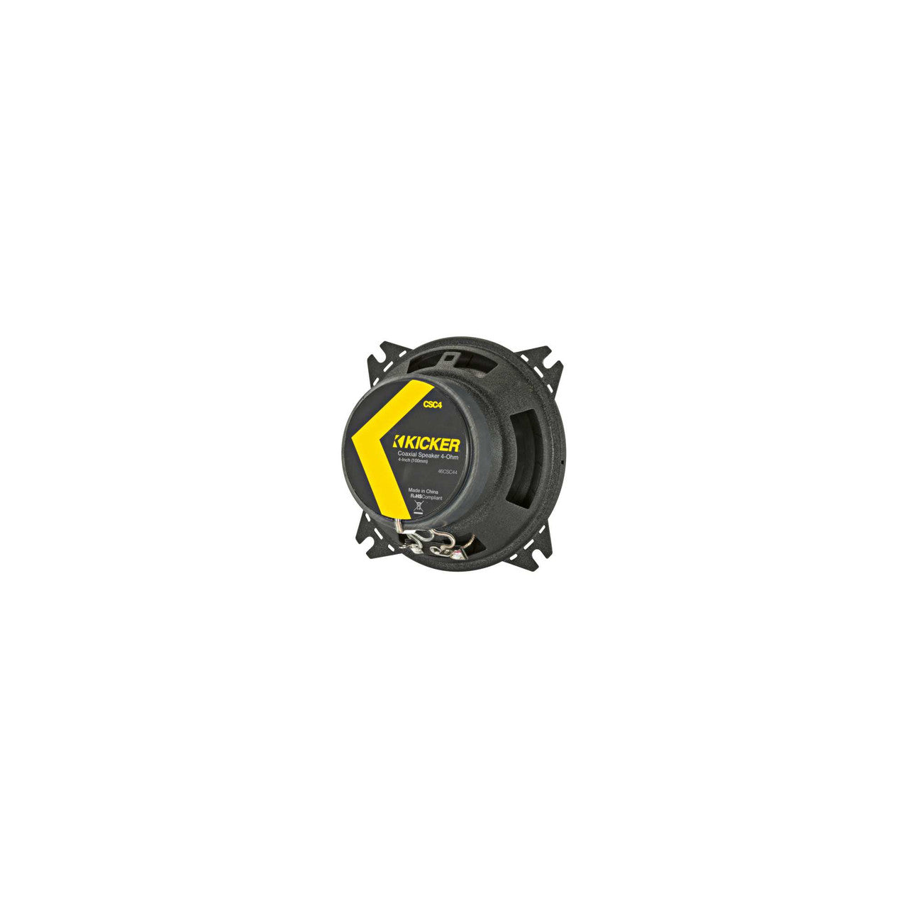 Kicker 46CSC44 CS-Series CSC4 4-Inch (100mm) Coaxial Speakers, 4-Ohm (Pair)