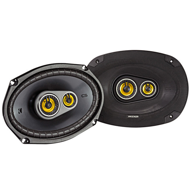 Kicker 46CSC6934 CS-Series CSC693 6x9-Inch (160x230mm) 3-Way Speakers, 4-Ohm (Pair)