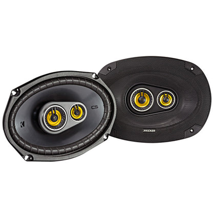 Kicker 46CSC6934 CS-Series CSC693 6x9-Inch (160x230mm) 3-Way Speakers, 4-Ohm (Pair)