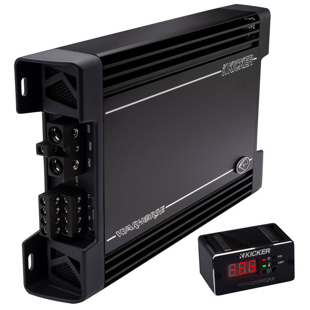 Kicker Warhorse WXA1000.4 4-Channel Amplifier | 450 Watts x 4 at 2-Ohms - 49WXA10004