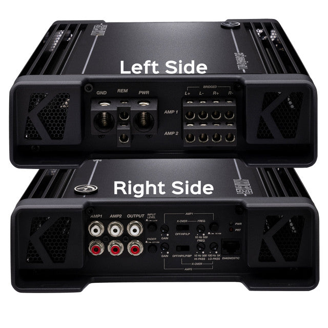 Kicker Warhorse WXA1000.4 4-Channel Amplifier | 450 Watts x 4 at 2-Ohms - 49WXA10004
