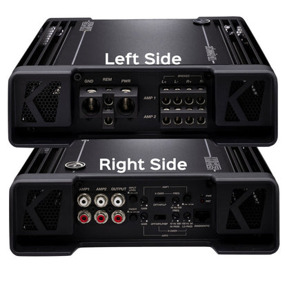 Kicker Warhorse WXA1000.4 4-Channel Amplifier | 450 Watts x 4 at 2-Ohms - 49WXA10004