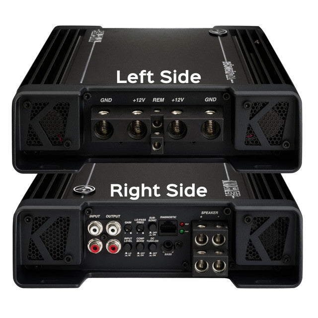 Kicker Warhorse WXA3600.1 Monoblock Subwoofer Amplifier | 3600 Watts x 1 at 1-Ohm - 49WXA36001